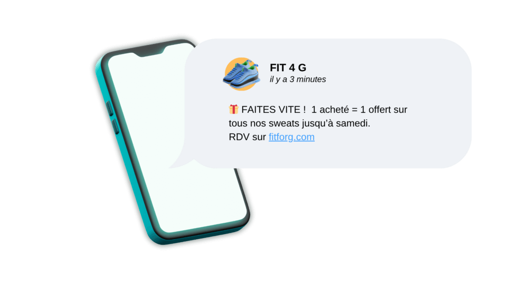 sms 1 acheté 1 offert