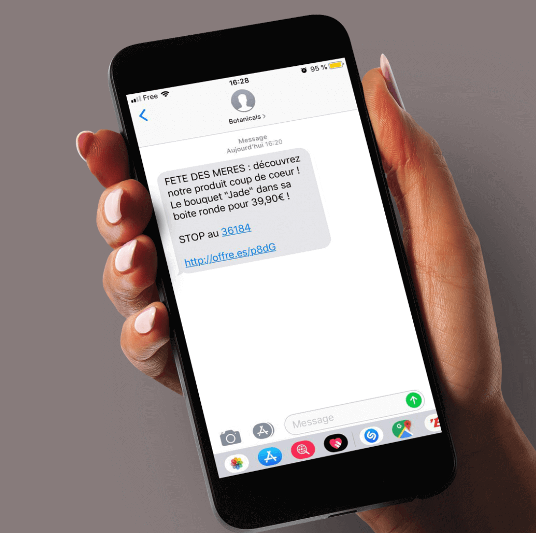 mockup sms enrichi 1 Texte d'un SMS enrichi