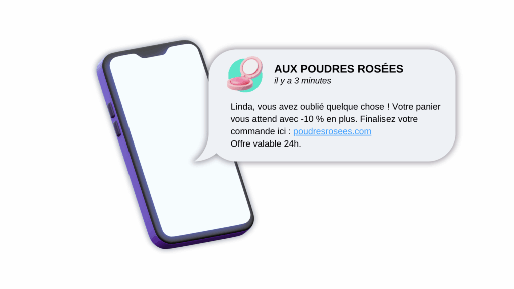 SMS relance panier abandonné