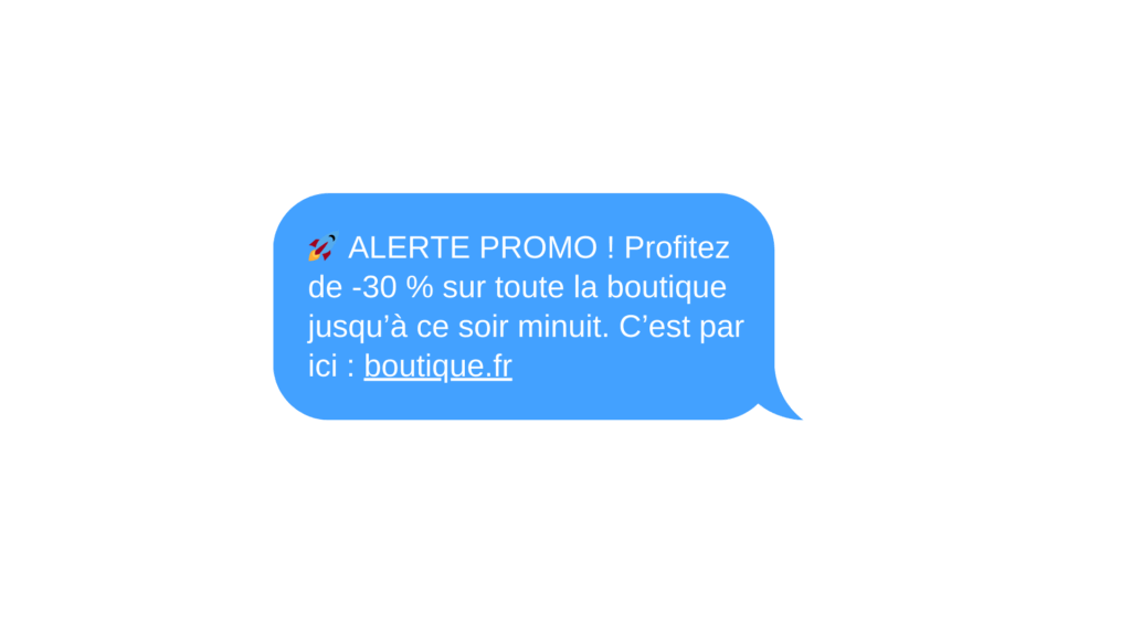 Sms promotion temporaire