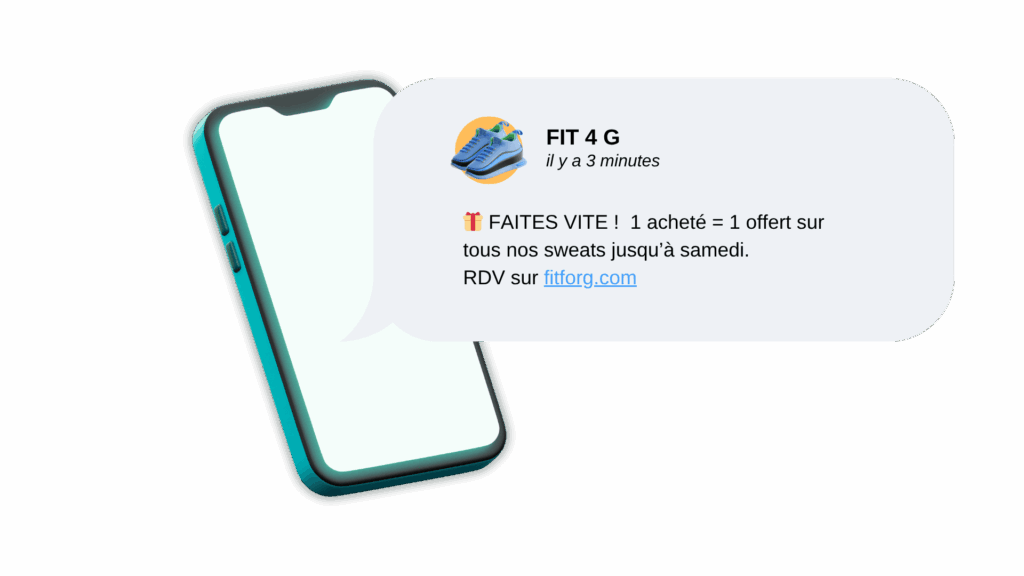Campagne SMS 1 acheté = 1 offert