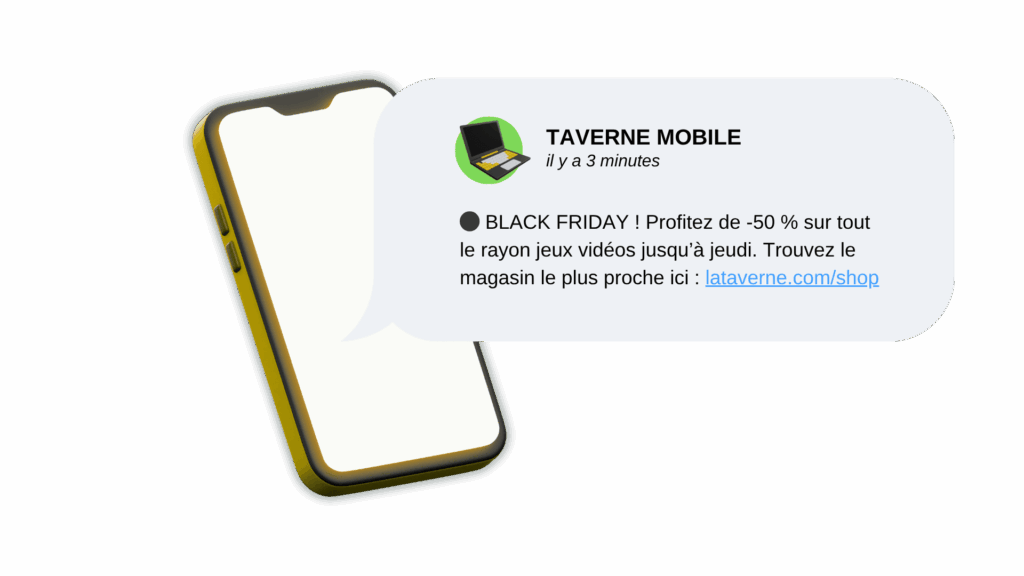 Sms evenement commercial