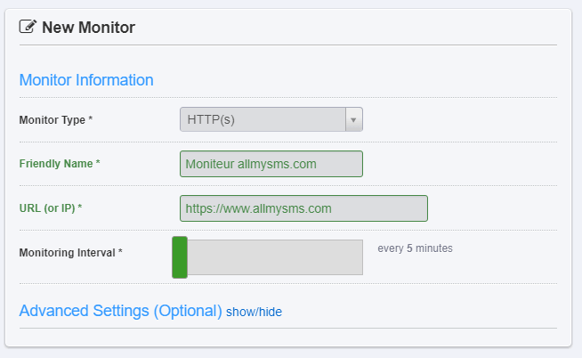 Exemple d'ajout de moniteur https