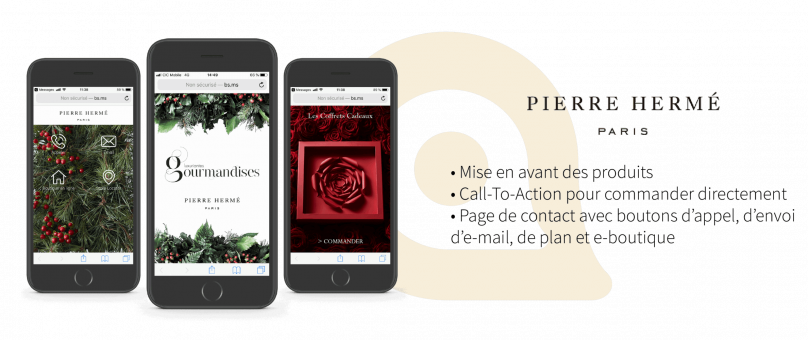 Cas client catalogue SMS pâtisserie