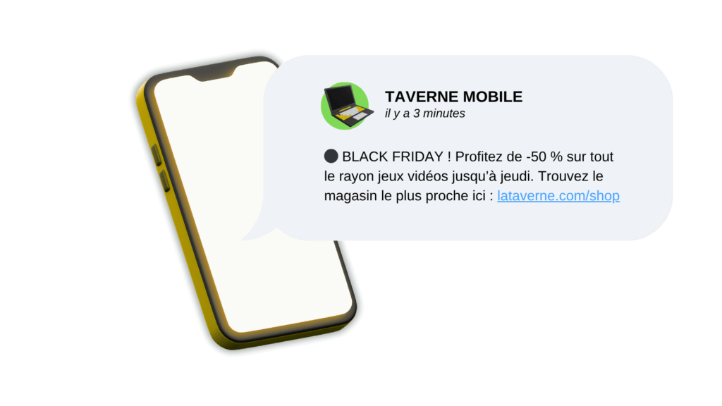 sms evenement commercial