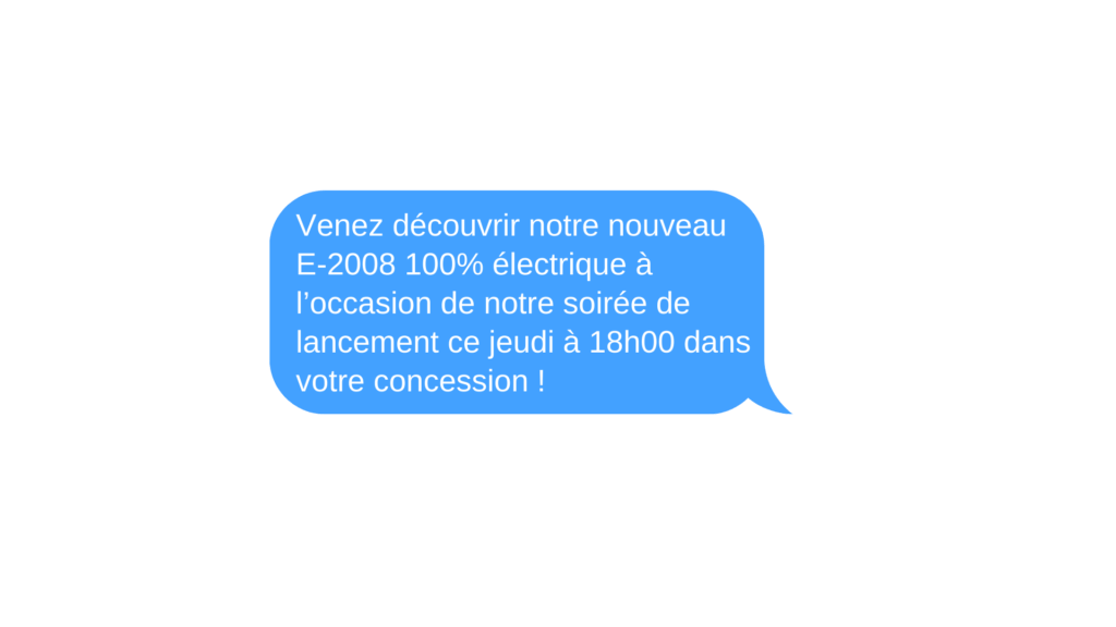 Sms evenementiel